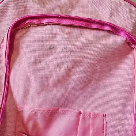 Vintage Hello Kitty Backpack 2006 Pink Satin Glitter Embroidered Sanrio FLAWS - Picture 12 of 12